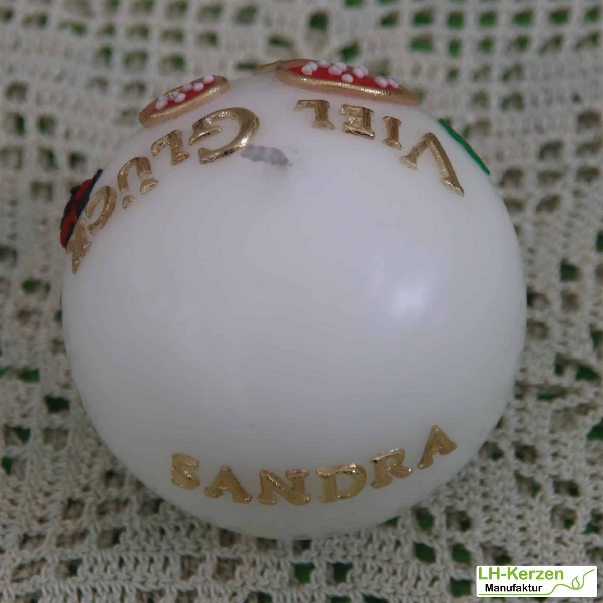 Kerzenbeschriftung Beschriftete Kerze